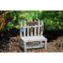 Picket Fence Potting Bench Rustic Fairy Garden Decor Miniature