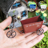Vintage Rustic Tricycle Planter Miniature Fairy Garden Decor