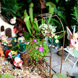 Rustic Vintage Garden Arch Gate Arbor Miniature Fairy Garden Decor