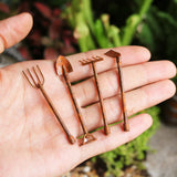 4 Pc Rustic Vintage Garden Tools Miniature Fairy Garden Decor