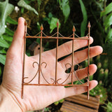 Rustic Vintage Garden Gate Fence Miniature Fairy Garden Decor