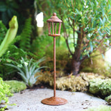 Rustic Vintage Street Lamp Post Miniature Fairy Garden Decor